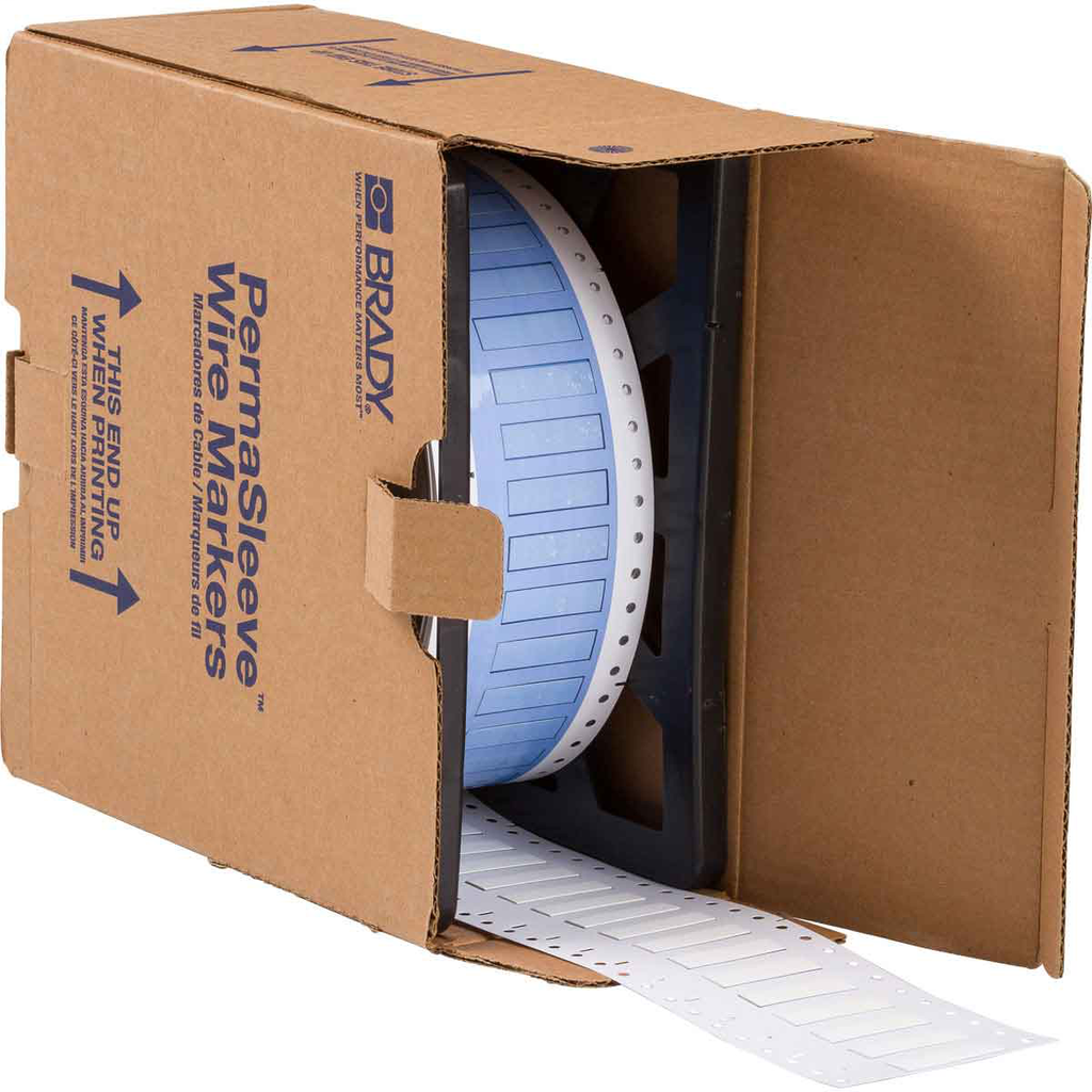 Brady PS-250-150-WT 0.215 x 1.5 x 0.439 Inch White Polyolefin Wire Marking Sleeve Brady PS-250-150-WT 0.215 x 1.5 x 0.439 Inch White Polyolefin Wire Marking Sleeve