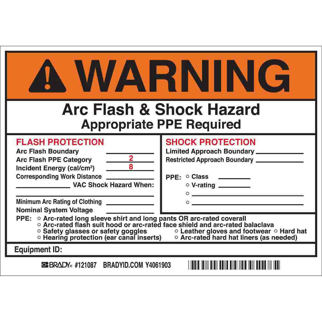 Product image for Brady 121087 XYLENE Labels, Red on Yellow, 3" H x 7" W x 0.006" D