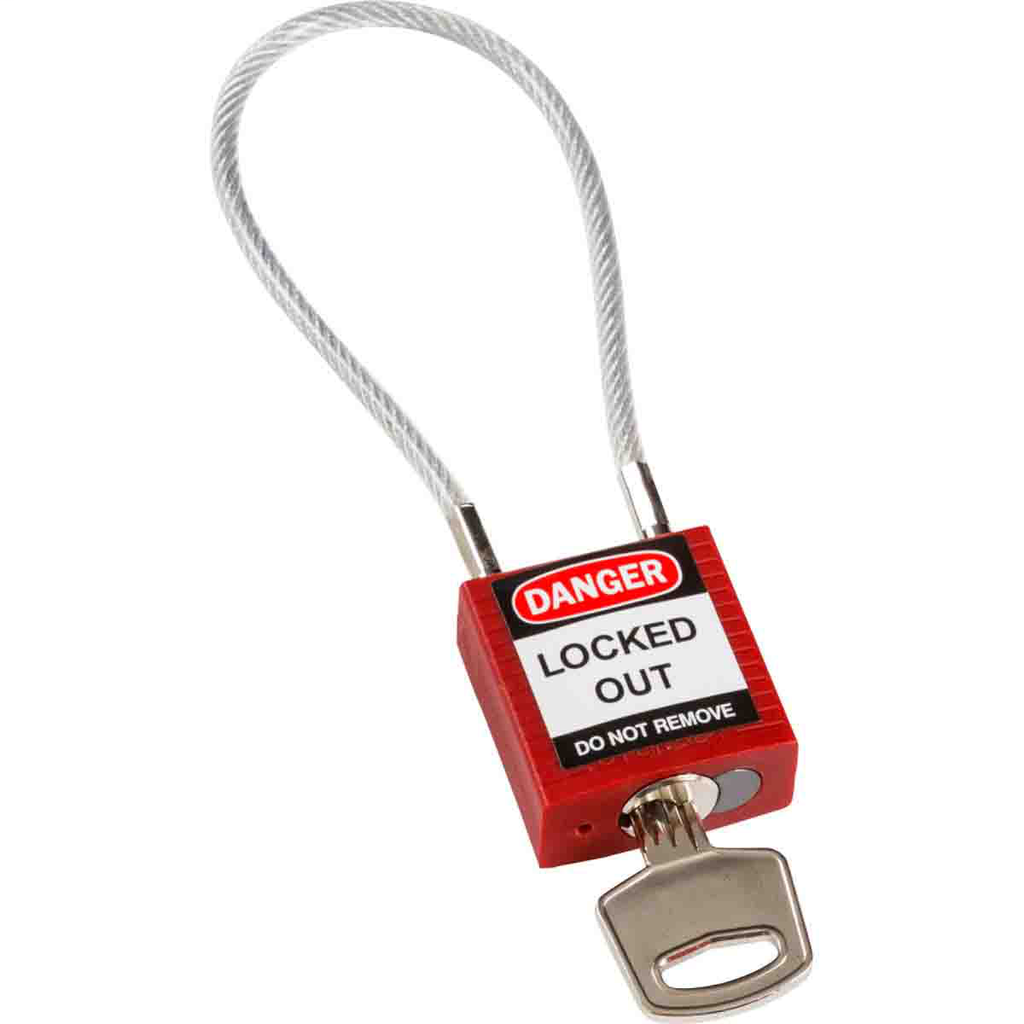 BRADY 146120 COMPACT CABLE PADLOCK BRADY 146120 COMPACT CABLE PADLOCK