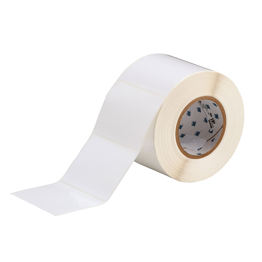 Product image for Brady THT-76-483-1 High Adhesion Polyester with Rubber Adhesive Labels 3in H x 4in W WT 1000/RL