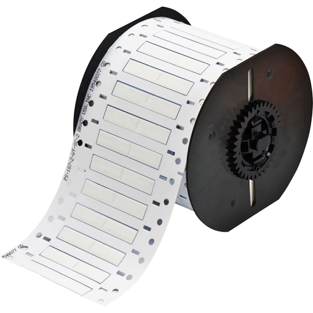 Product image for Brady B33-187-2-342-2 B33 Series PermaSleeve Single-sided Polyolefin Wire Marking Sleeves, 0.187" Dia x 1" W, White