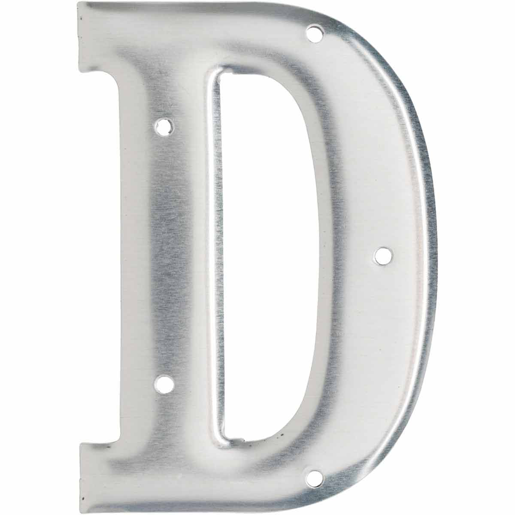 Product image for Brady 1600-D 1600 Series Permanent Aluminum Embossed Number and Letter Labels, D