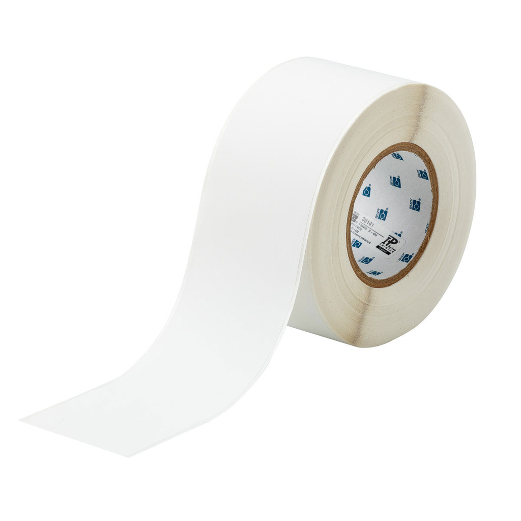 Brady THT-21-424 Paper Labels, 3" W x 300' L, Roll of 300 Feet, White Product image for Brady THT-21-424 Paper Labels, 3" W x 300' L, Roll of 300 Feet, White