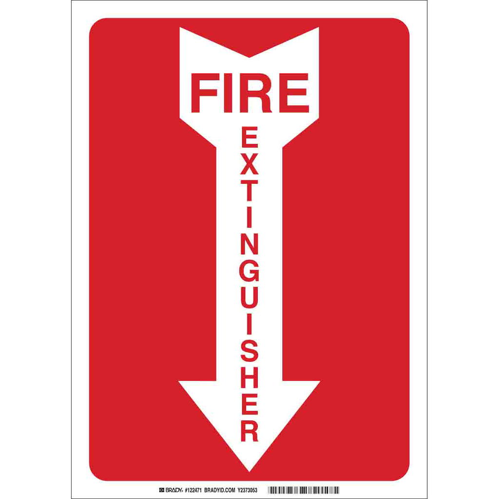 Brady 25718 Fire Sign Brady 25718 Fire Sign