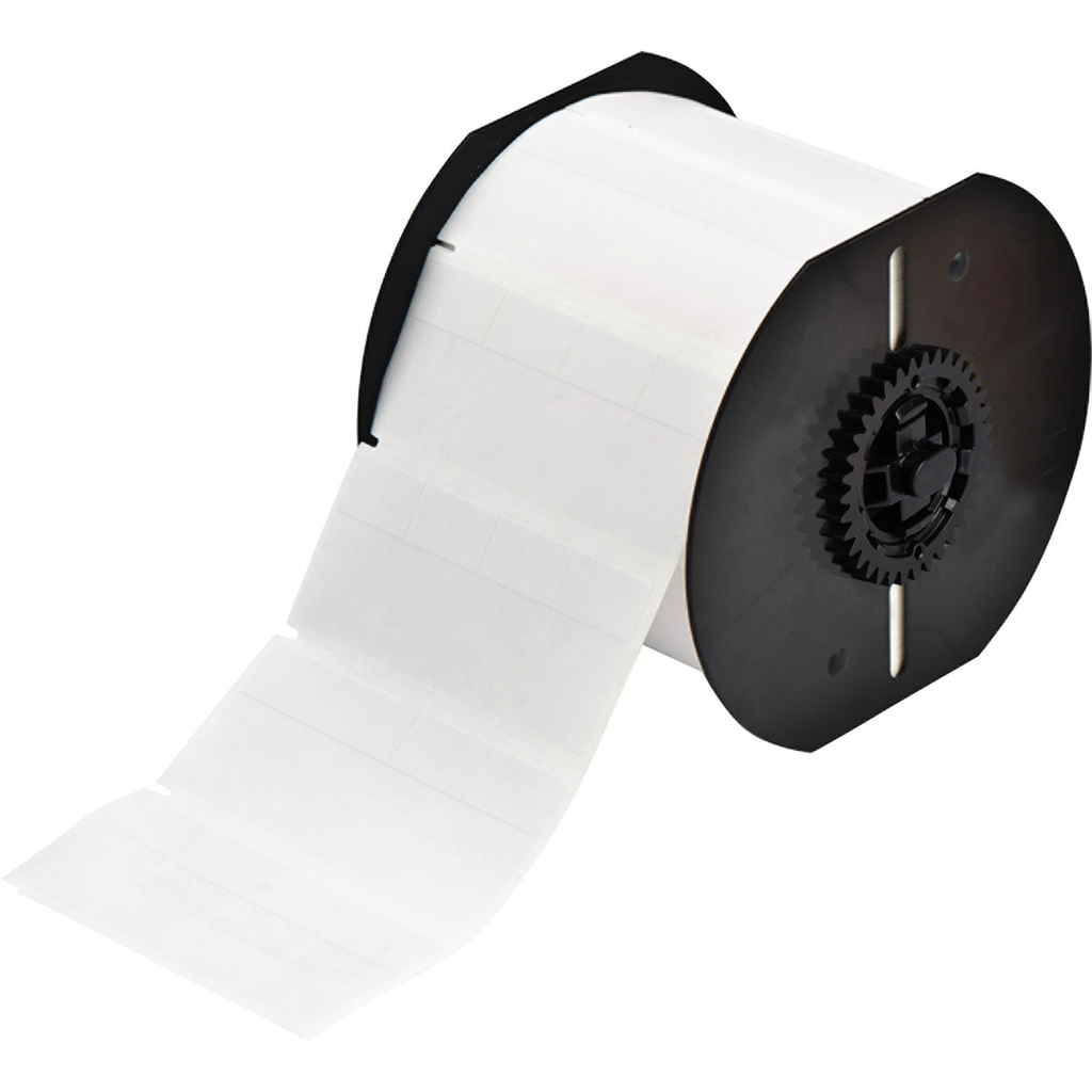 Product image for Brady B33-74-427 B33 Series Self-Laminating Vinyl Wire and Cable Labels, 1.437" H x 0.8" W