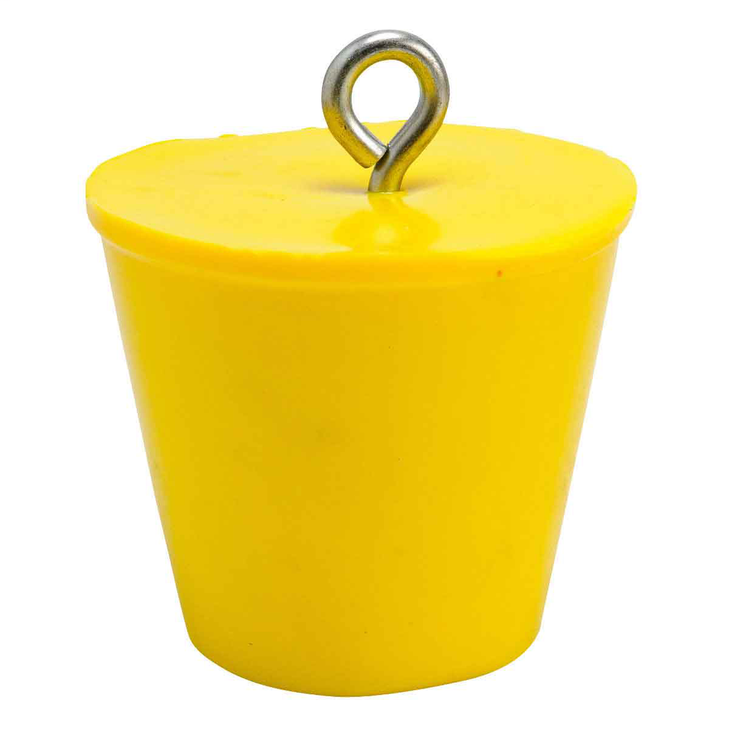 Product image for Brady PLUG6 Drain Plug, 6", Yellow, Vinyl