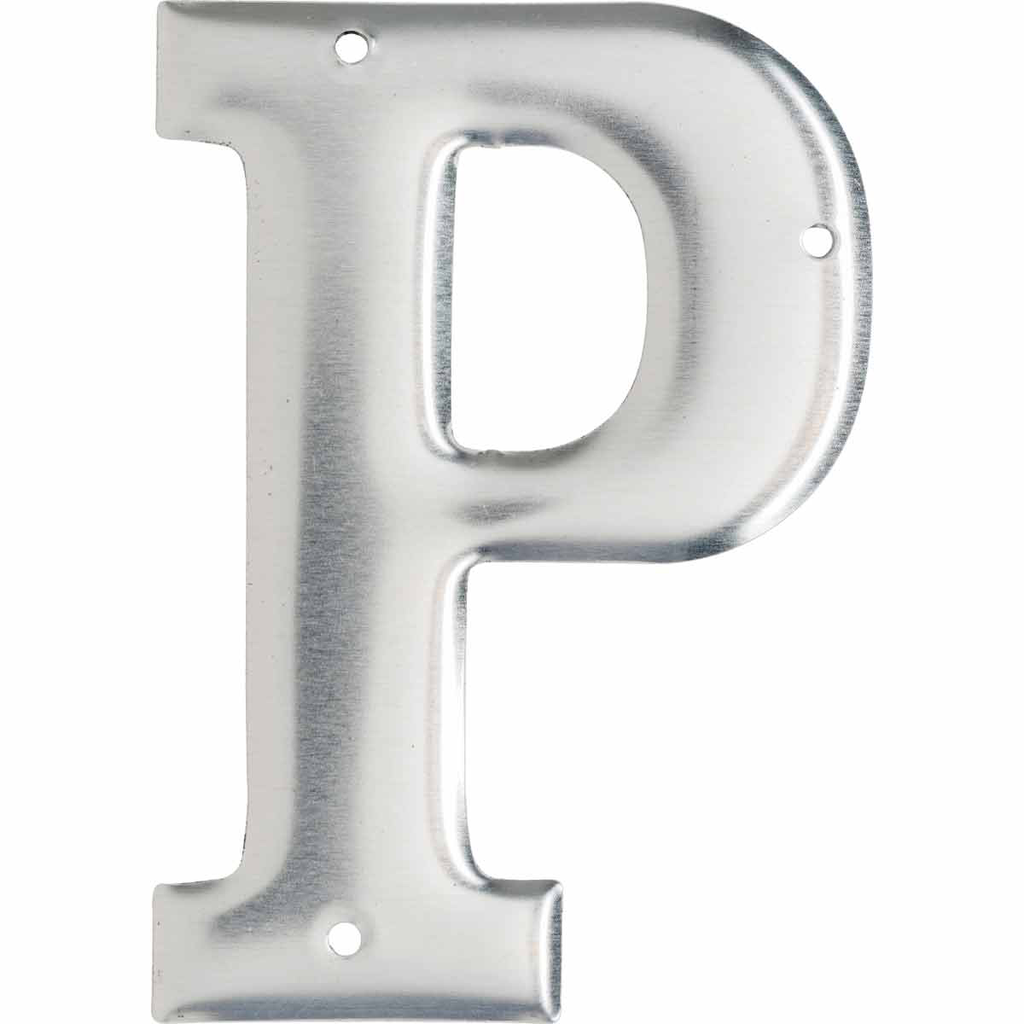 Product image for Brady 1600-P 1600 Series Permanent Aluminum Embossed Number and Letter Labels, P