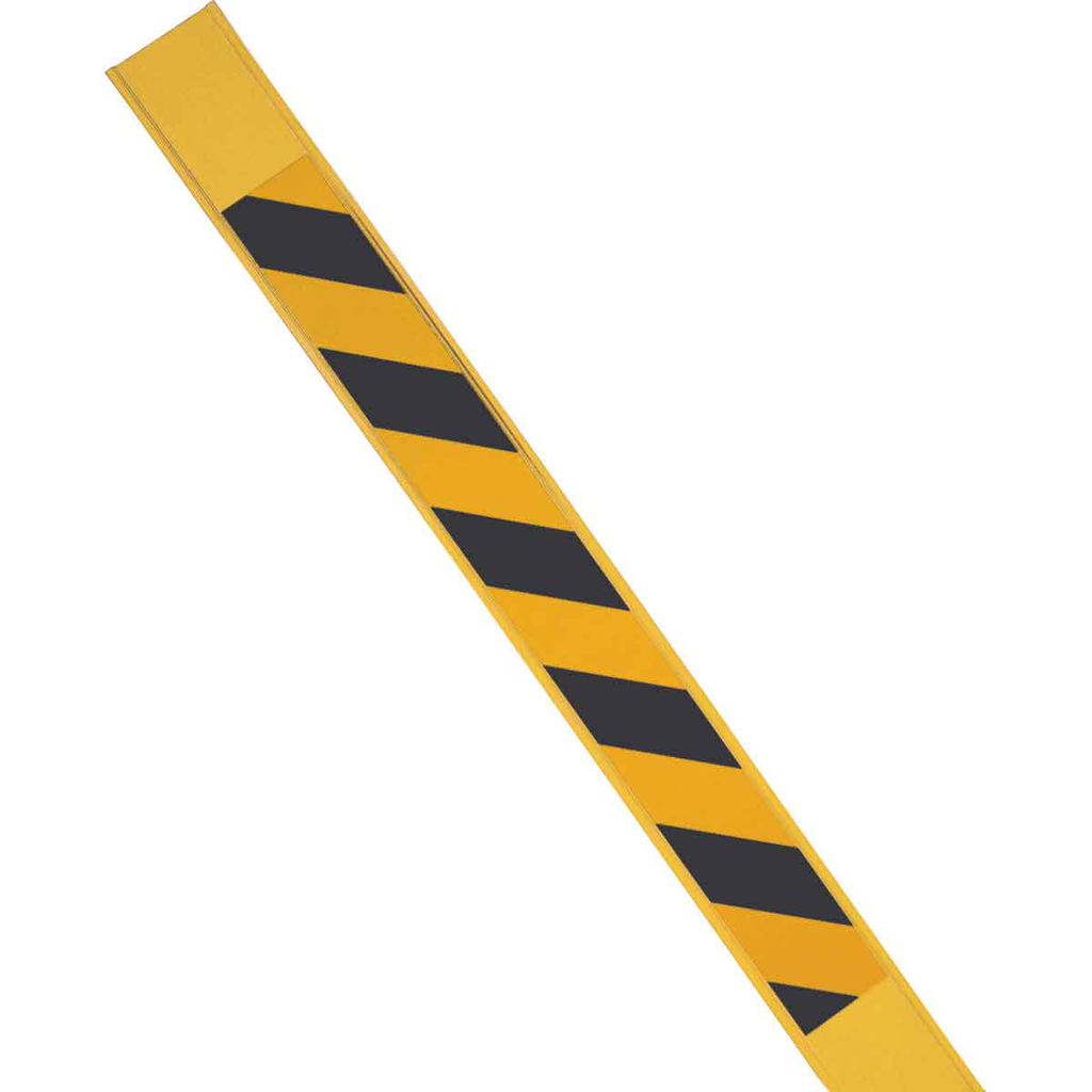 Product image for Brady 96923 Reflective BradyStake Warning Stakes, Black/Yellow