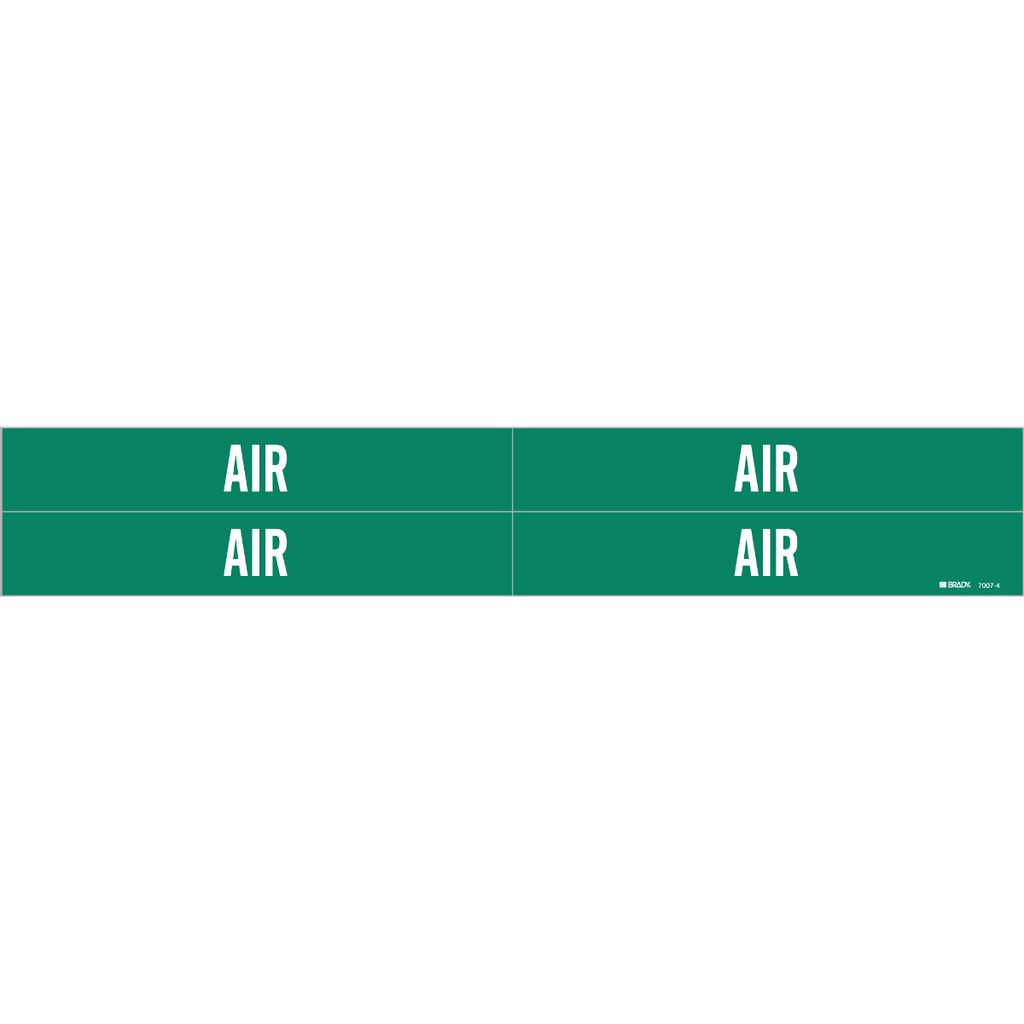 BRADY 7007-4 Pipe Mkr,B946,S-4,Grn, BRADY 7007-4 Pipe Mkr,B946,S-4,Grn,