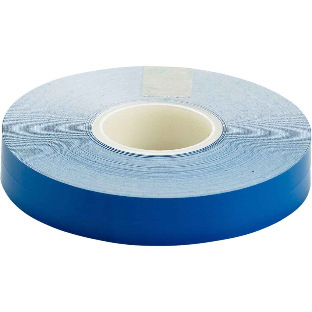 Product image for Brady 121128 Marking Tape Roll - Adhesive Vinyl, Solid Color, Blue, 0.50" x 50'