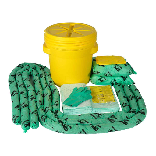 Product image for Brady SKH-20 HAZWIK 20-Gallon Drum Spill Control Kit - Chemical Application
