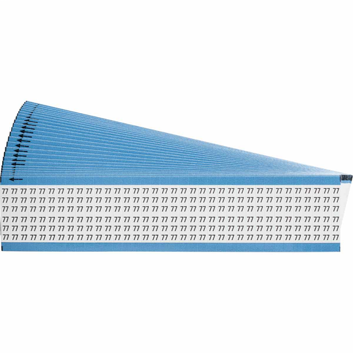 Product image for Brady WM-77-PK Wire Marker Card - Repositionable Vinyl Cloth, Legend 77