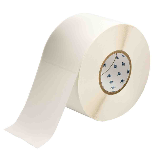 Product image for Brady THT-25-408-1 Repositionable Paper Labels, 4" H x 6" W, Roll of 1000 Labels