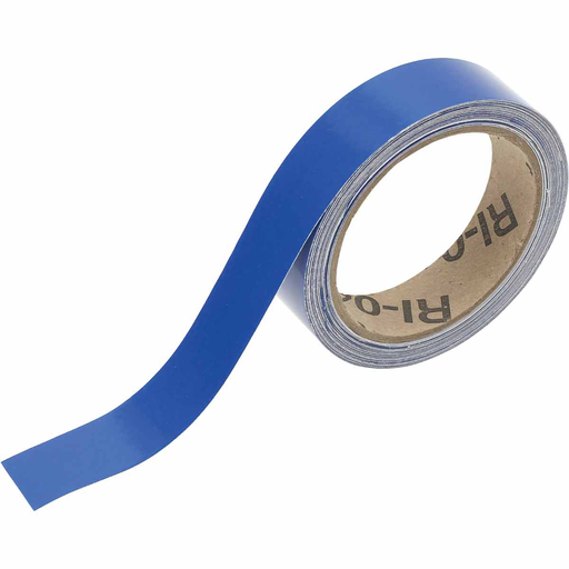 Product image for Brady 105972 Reflective Banding Tape for Pipe Marking - Roll Form, Reflective Vinyl, Blue, 1" x 30'