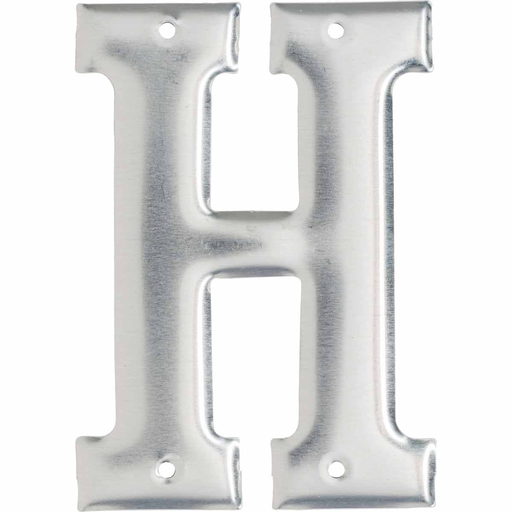 Product image for Brady 1600-H 1600 Series Permanent Aluminum Embossed Number and Letter Labels, H
