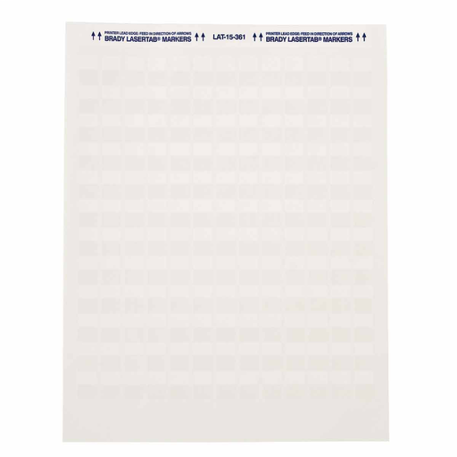 LaserTab Series Self-Laminating Polyester Labels, Pack of 33 Sheets