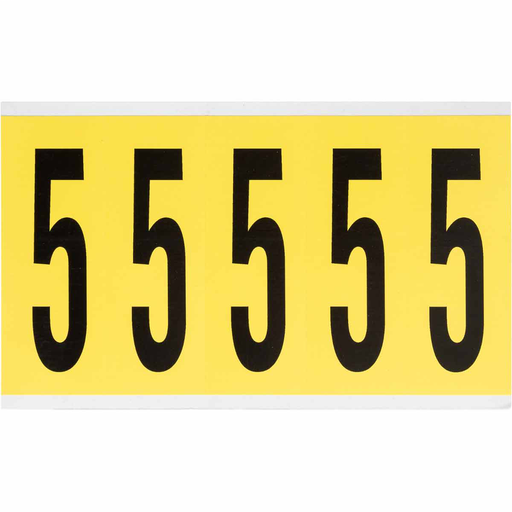 3460 Series Repositionable Number and Letter Labels, 5