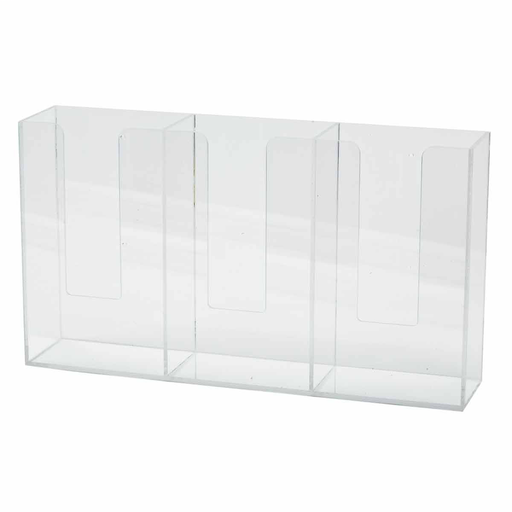 Brady GD03DL Deluxe Glove Dispenser, 11.82" H x 20" W x 7" D, Clear