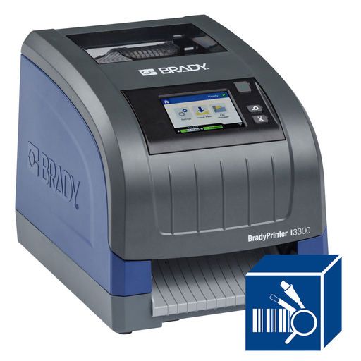 Product image for Brady 150640 BradyPrinter i3300 Industrial Label Printer Brady Workstation PWID Software Ste
