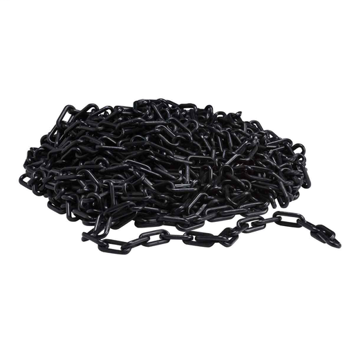 Product image for Brady 78268 BradyLink Warning Chains, Black, 2" W x 100' L, Polyethylene