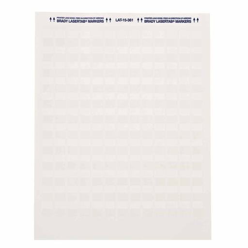LaserTab Series Self-Laminating Polyester Labels, Pack of 40 Sheets