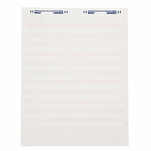 JetTab Series Self-Laminating Vinyl Labels, 0.75" H x 0.5" Wx 0.12" Dia, Pack of 40 Sheets