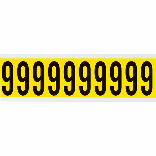 Product image for Brady 3440-9 3440 Series Repositionable Number and Letter Labels, 9