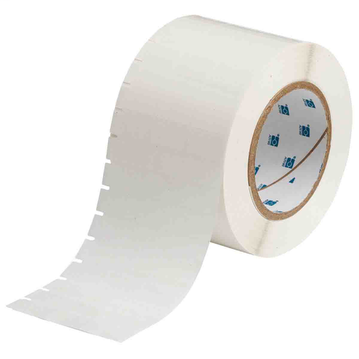 Product image for Brady THT-39-430-10 Glossy Clear Polyester Labels, 0.5" H x 1" W, Roll of 10000 Labels, Clear