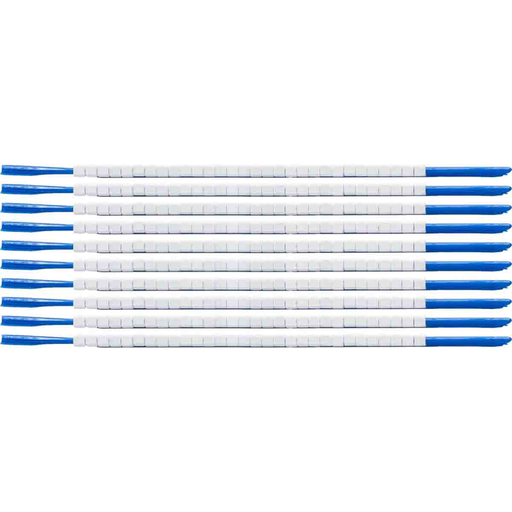 Product image for Brady SCN07-BLANK ClipSleeve O Blank Wire Markers, Pack of 10 Each, 18 AWG, Maximum Wire Dia, 0.087"
