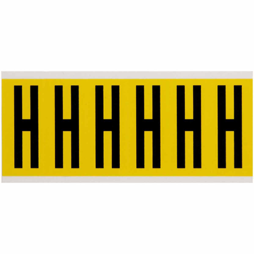 Product image for Brady 3450-H 3450 Series Repositionable Number and Letter Labels, H