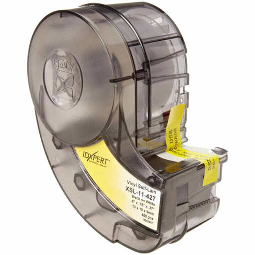 IDXPERT Series Self-Laminating Vinyl Wire and Cable Labels, 0.75" H x 0.5" W, Cartridge of 450 Labels