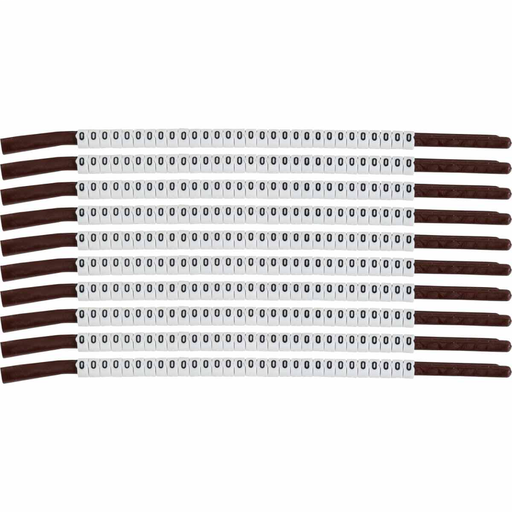 Product image for Brady SCN15-O-CAP ClipSleeve O Wire Markers, Pack of 10 Each, 12 AWG