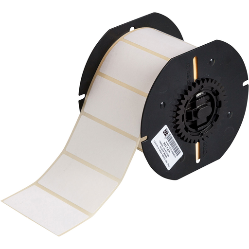 Product image for Brady B33-7-424 B33 Series Paper Labels 1.25" H x 2.75" W, Roll of 1000 Labels