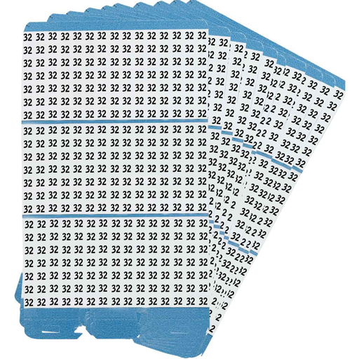 Porta-Pack® Wire Marker Book Refill - Repositionable Vinyl Cloth, Legend 32