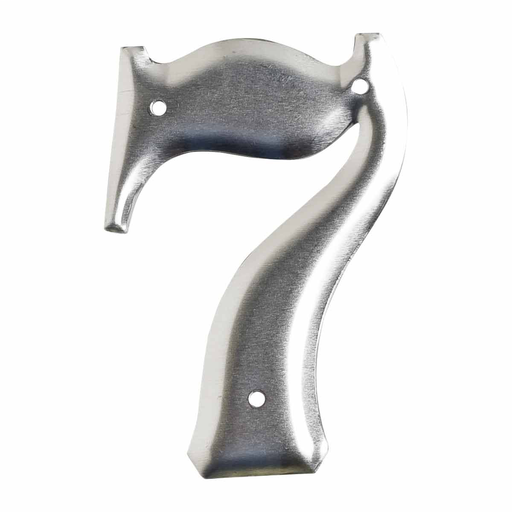 Product image for Brady 1600-7 1600 Series Permanent Aluminum Embossed Number and Letter Labels, 7