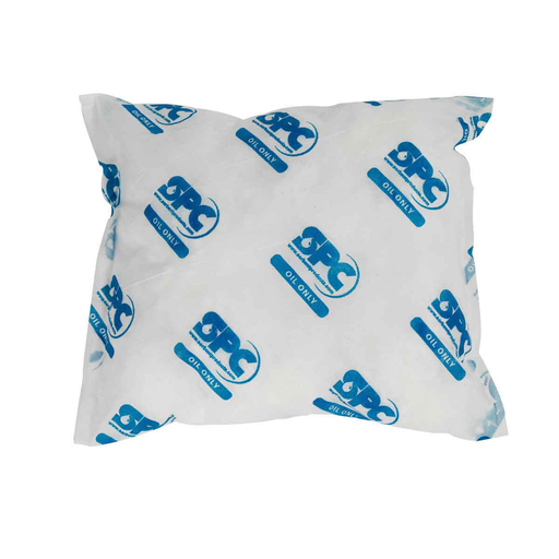 Product image for Brady OIL1818 Oil Only Absorbent Pillows, 18" x 18", Absorbency Capacity 28 gal