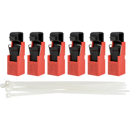 Product image for Brady 148688 TAGLOCK™ Circuit Breaker Lockout Devices - for 120V Breakers, 6/Pack