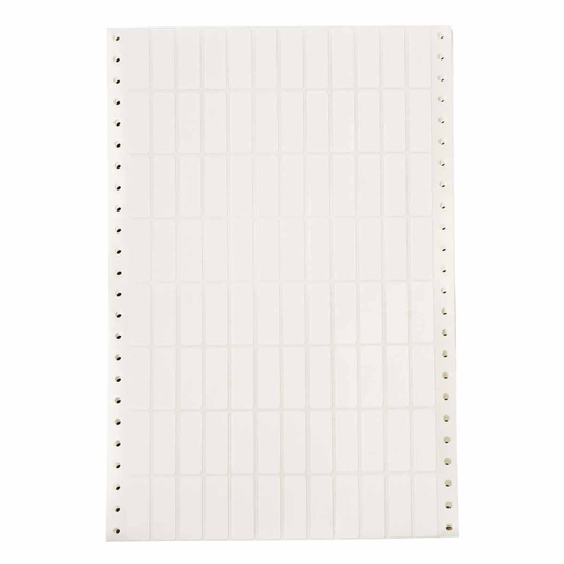 Product image for Brady DAT-24-502-10 DATAB Series Coated Cloth Labels with Permanent Adhesive, 1.437" H x 0.5" W, Pack of 10000 Labels