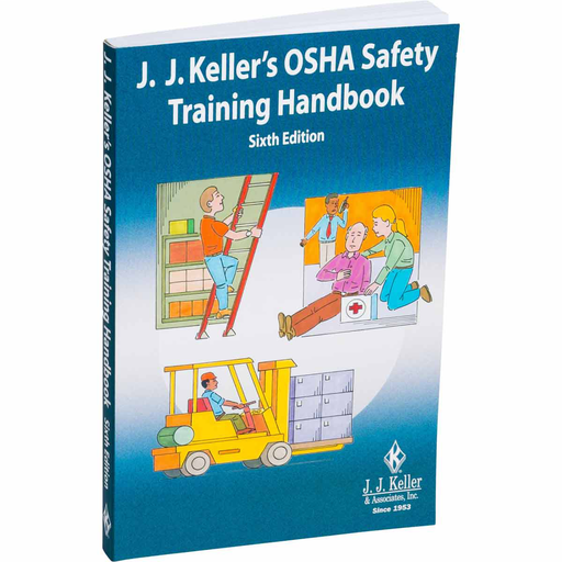 Product image for Brady 43995 OSHA Safety Handbook, 8.25" H x 5.25" D, White