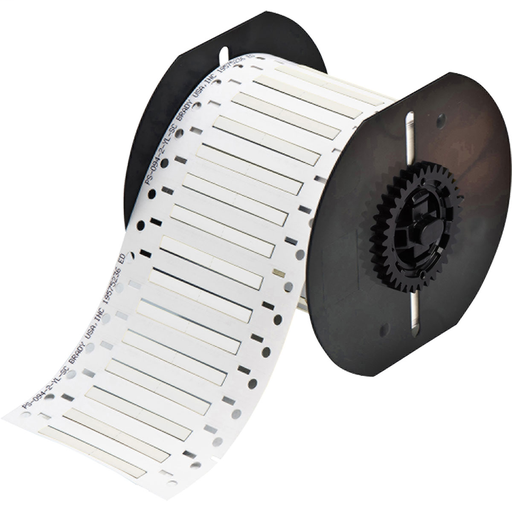 Product image for Brady B33-94-2-342-2 B33 Series PermaSleeve Single-sided Polyolefin Wire Marking Sleeves, 0.094" Dia x 1" W, White