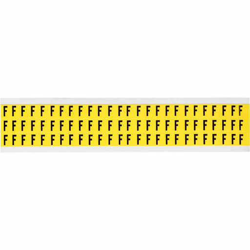 Product image for Brady 3410-F 3410 Series Repositionable Number and Letter Labels, F