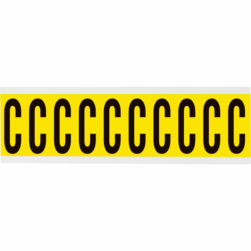 3440 Series Repositionable Number and Letter Labels, C