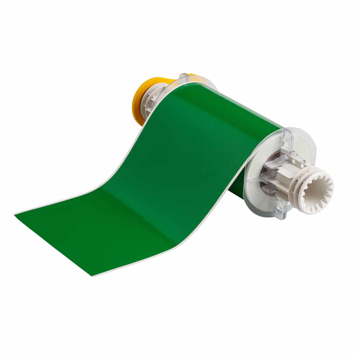 Product image for Brady 13603 BBP85 Series Indoor-Outdoor Vinyl Labels, 6" W x 50' L, Green