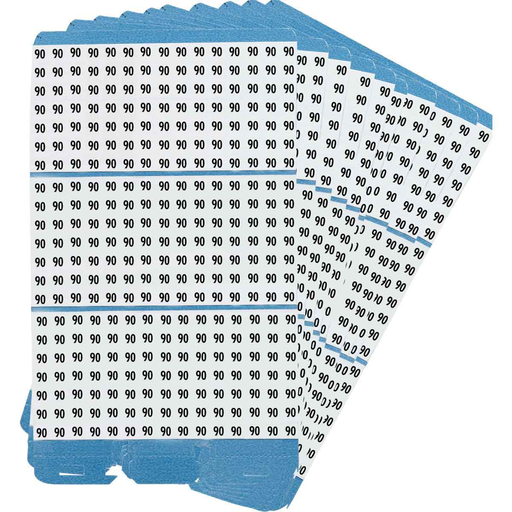 Product image for Brady PWM-90 Porta-Pack® Wire Marker Book Refill - Repositionable Vinyl Cloth, Legend 90