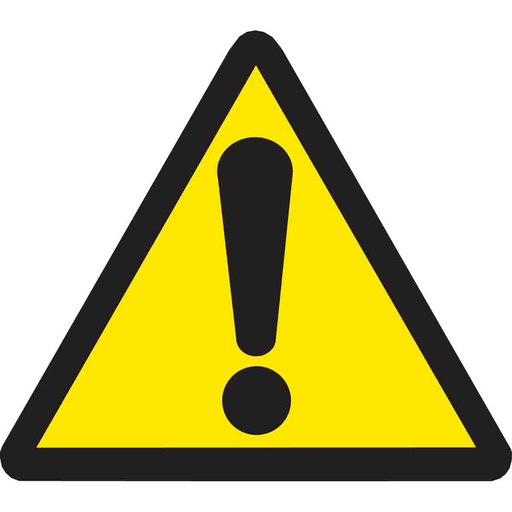 Product image for Brady 60199 Warning Labels: Vinyl, Black on Yellow, 1 in H x 1" W, Hazardous Area Pictogram