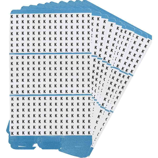 Product image for Brady PWM-K Porta-Pack® Wire Marker Book Refill - Repositionable Vinyl Cloth, Legend K