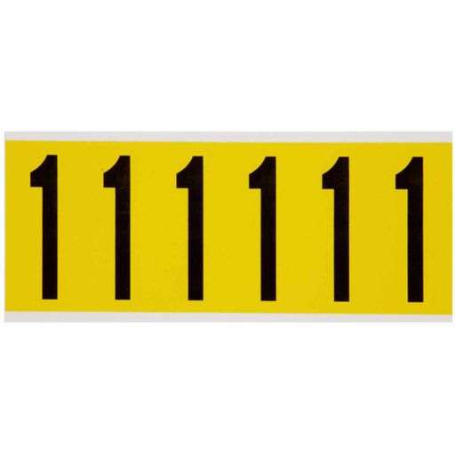 Product image for Brady 3450-1 3450 Series Repositionable Number and Letter Labels, 1