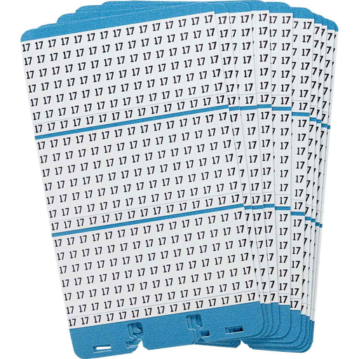 Product image for Brady PWM-17 Porta-Pack® Wire Marker Book Refill - Repositionable Vinyl Cloth, Legend 17