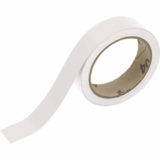 Product image for Brady 105975 Reflective Banding Tape for Pipe Marking - Roll Form, Reflective Vinyl, White, 1" x 30'