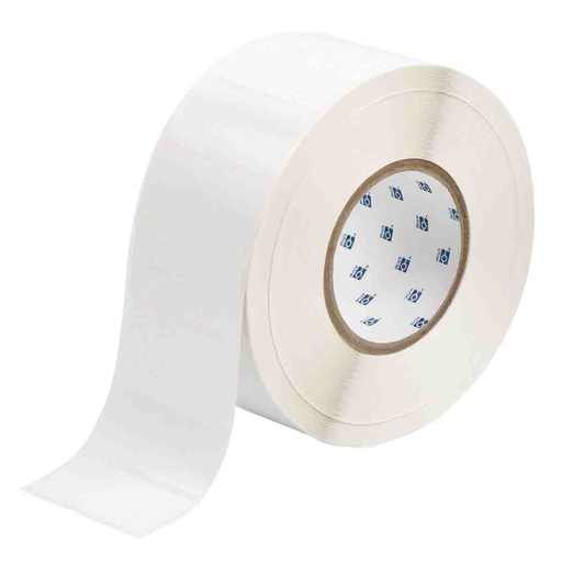 Product image for Brady THT-7-424-3 Paper Labels, 1.25" H x 2.75" W, Roll of 3000 Labels, White